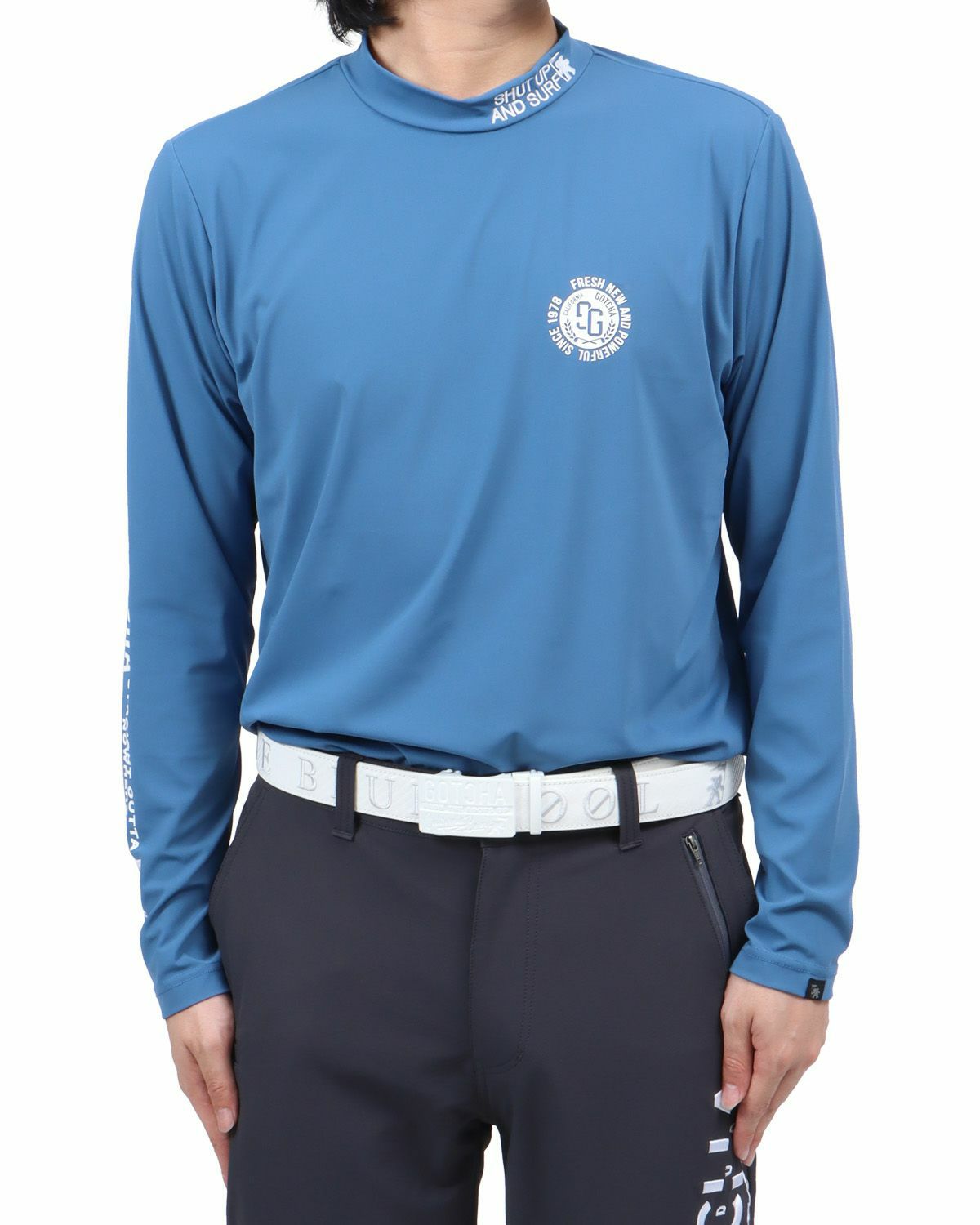 ブルー：173cm60kg(Lサイズ着用