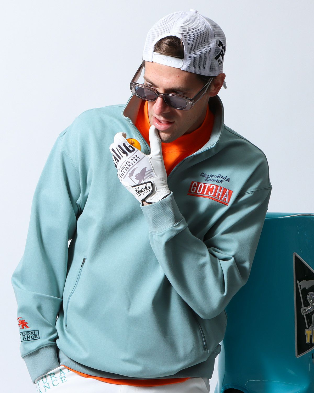 ブルーグレー：183cm/70kg(Lサイズ着用)