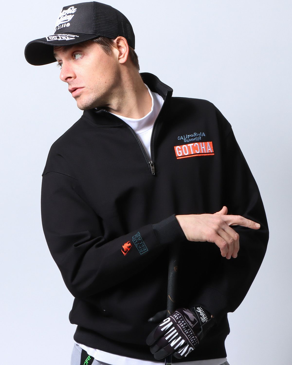 ブラック：183cm/70kg(Lサイズ着用)