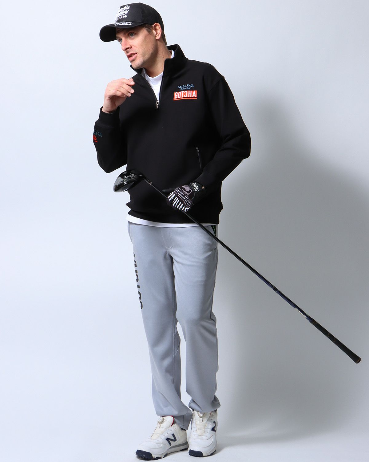 ブラック：183cm/70kg(Lサイズ着用)