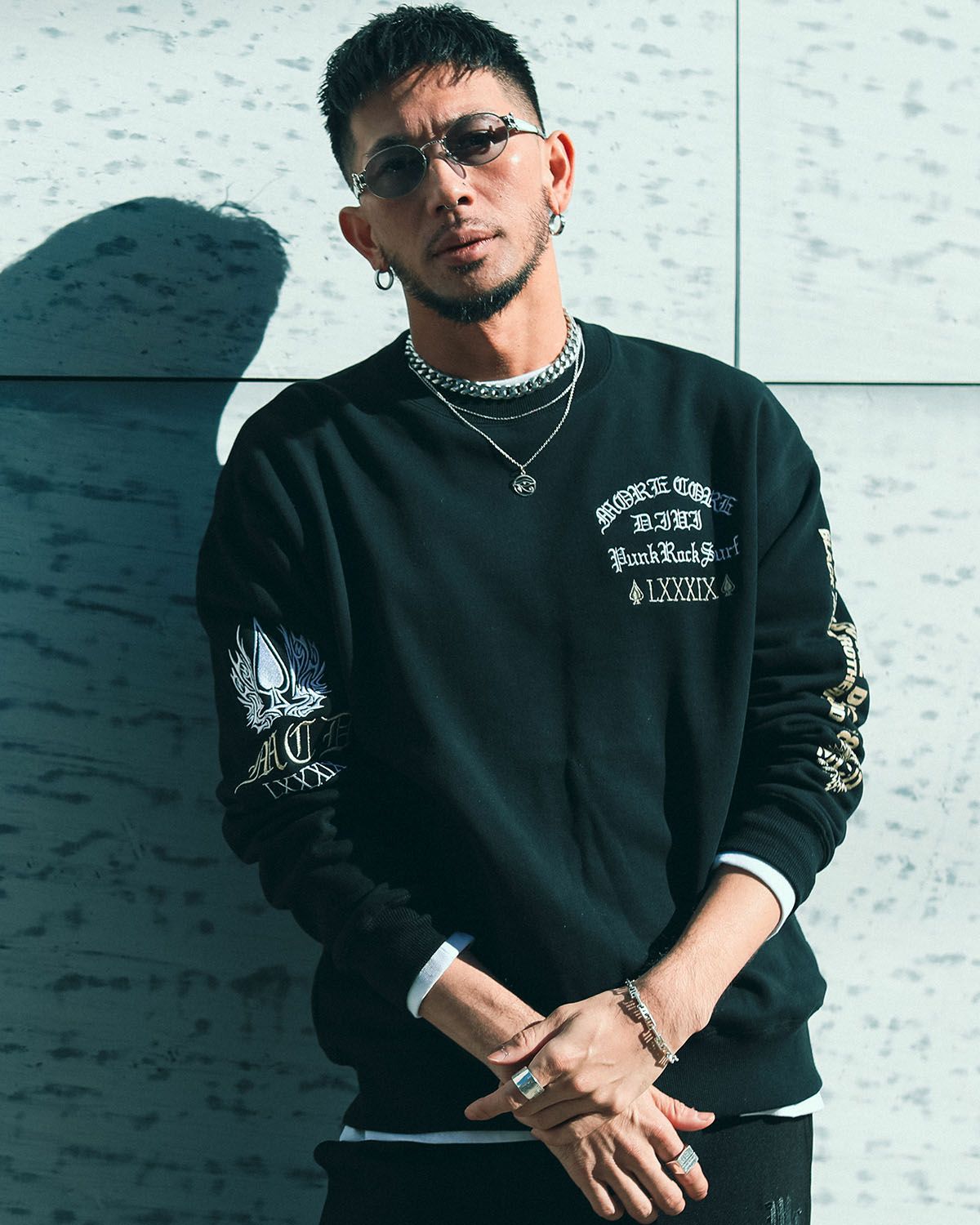 ブラック:183cm(Lサイズ着用)