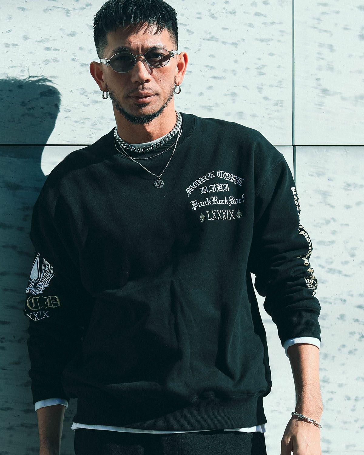 ブラック:183cm(Lサイズ着用)