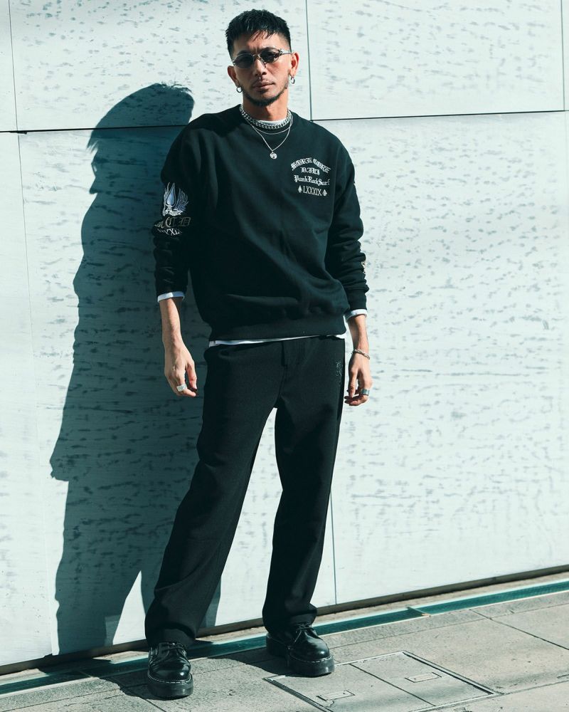 ブラック:183cm(Lサイズ着用)