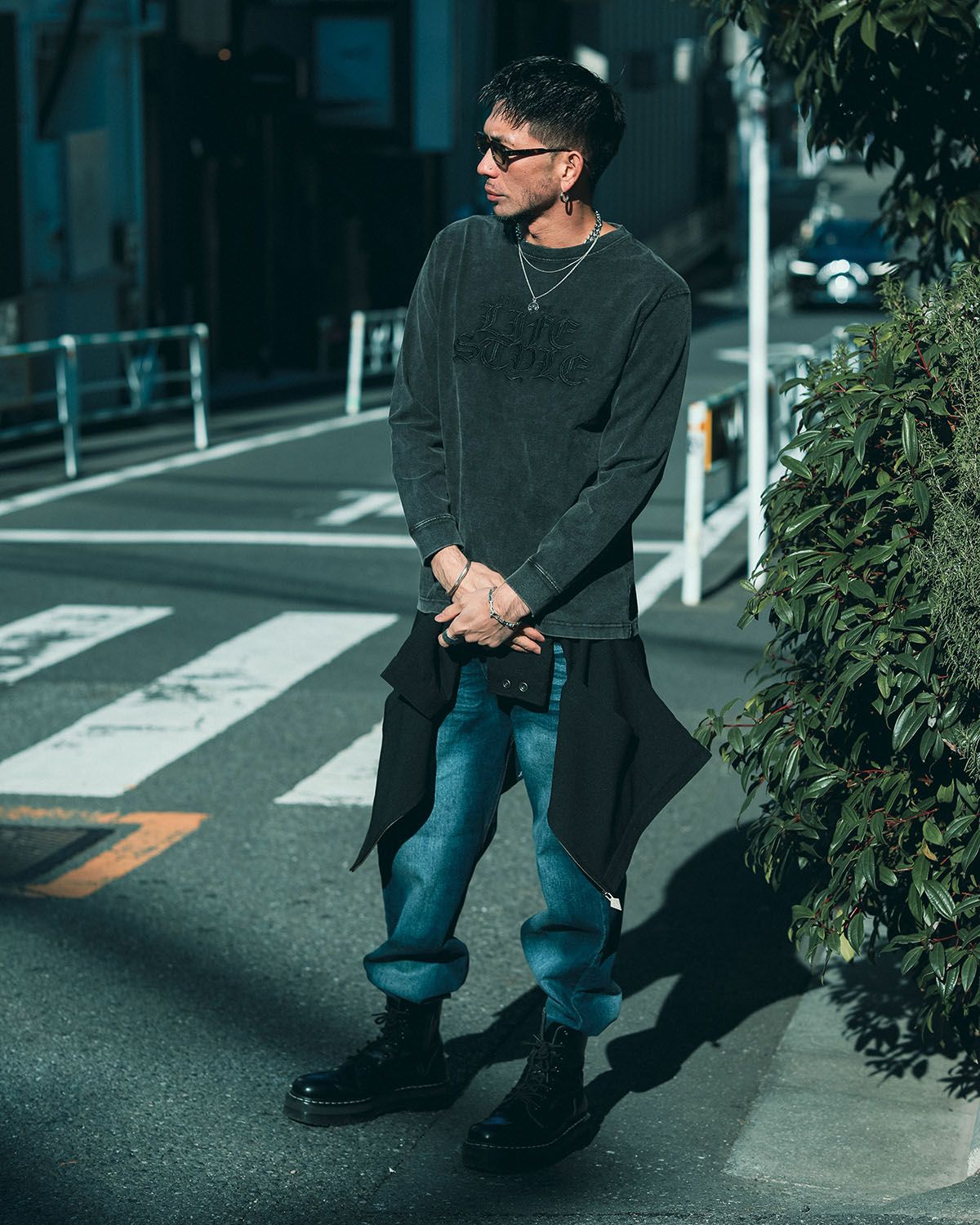 ブラック:183cm(Lサイズ着用)