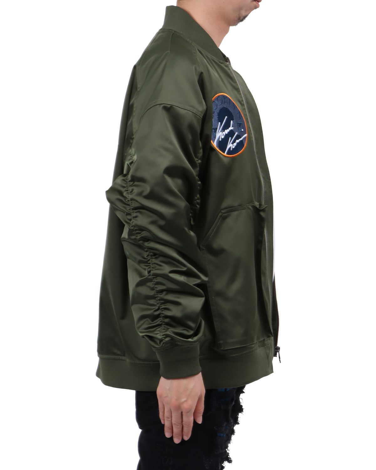 カーキ：174cm62kg(Lサイズ着用)