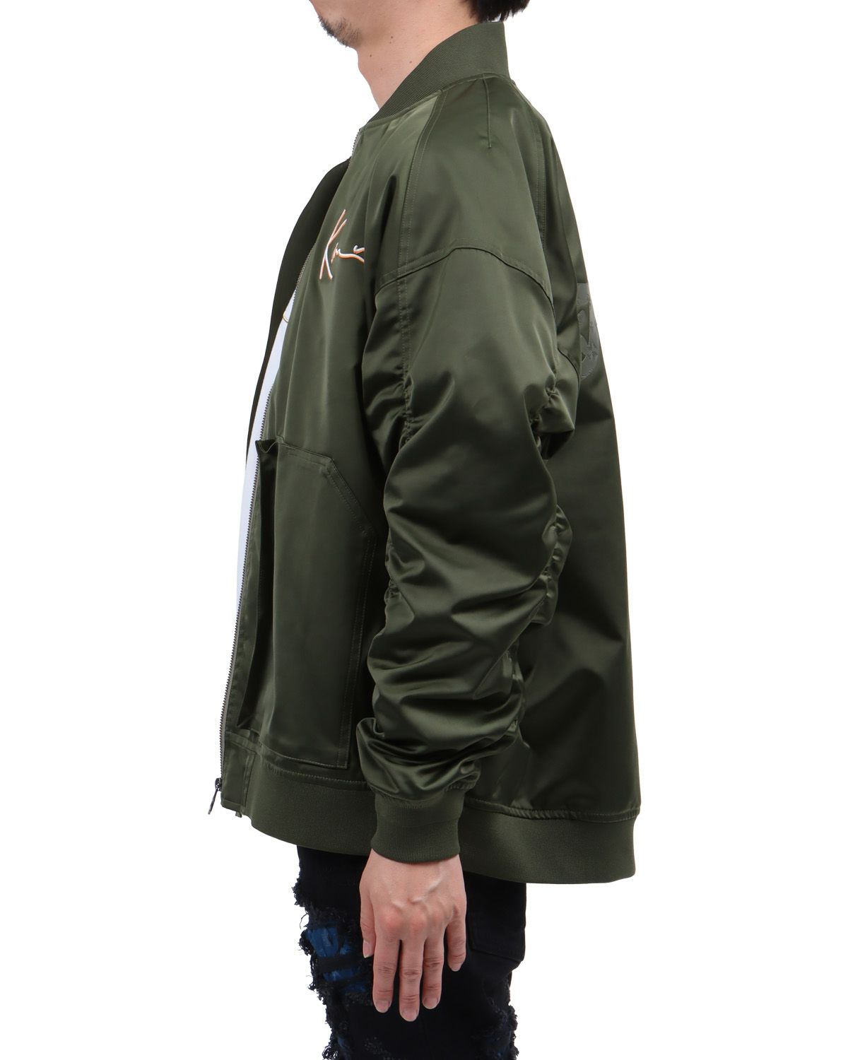 カーキ：174cm62kg(Lサイズ着用)