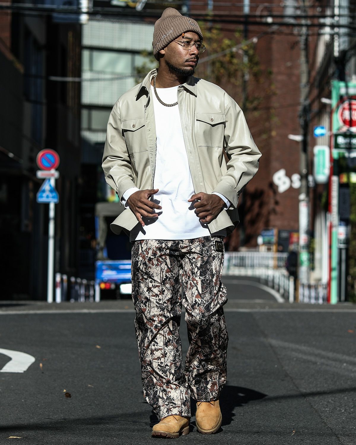 サンドベージュ：183cm(Lサイズ着用)