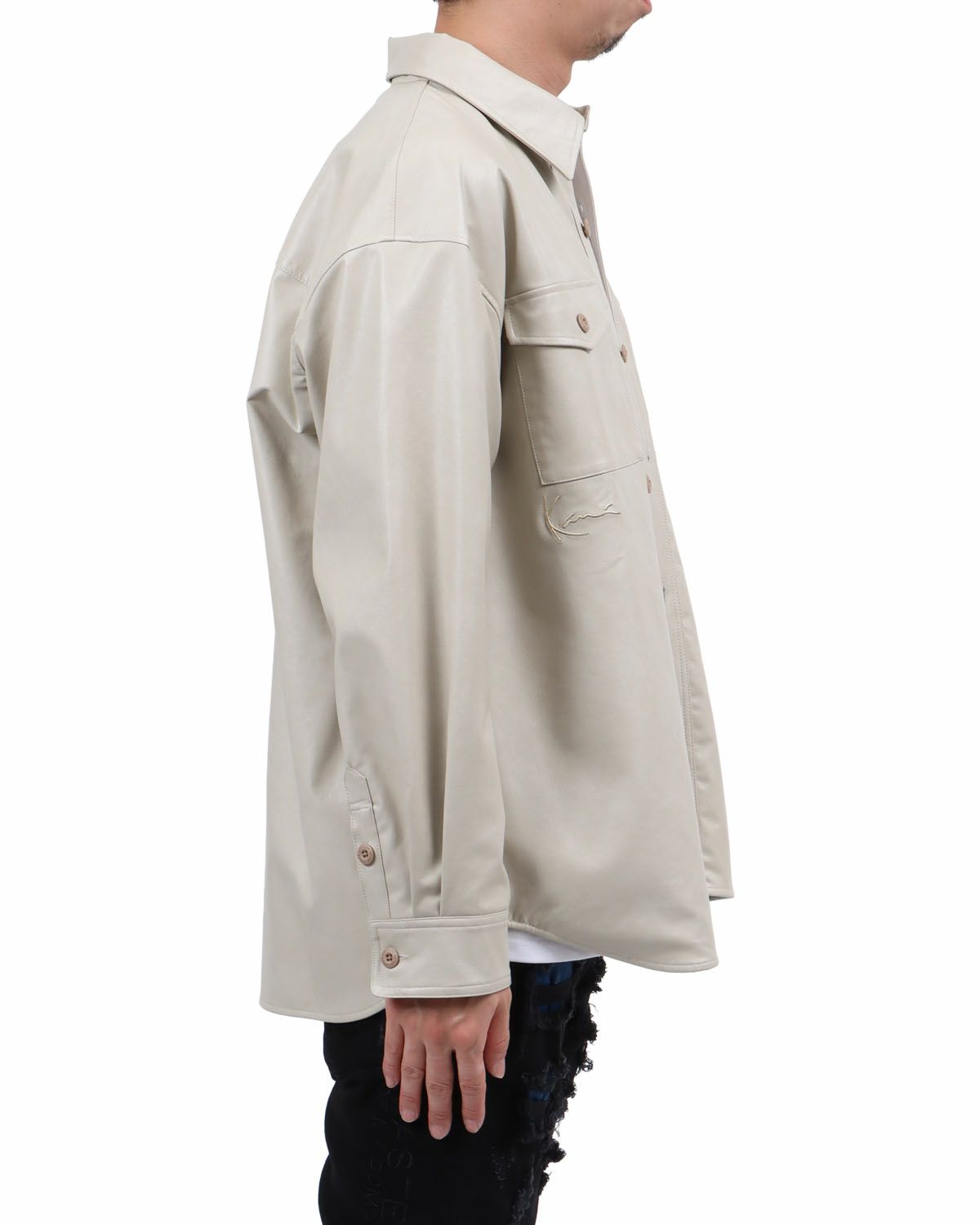 サンドベージュ：174cm62kg(Lサイズ着用)