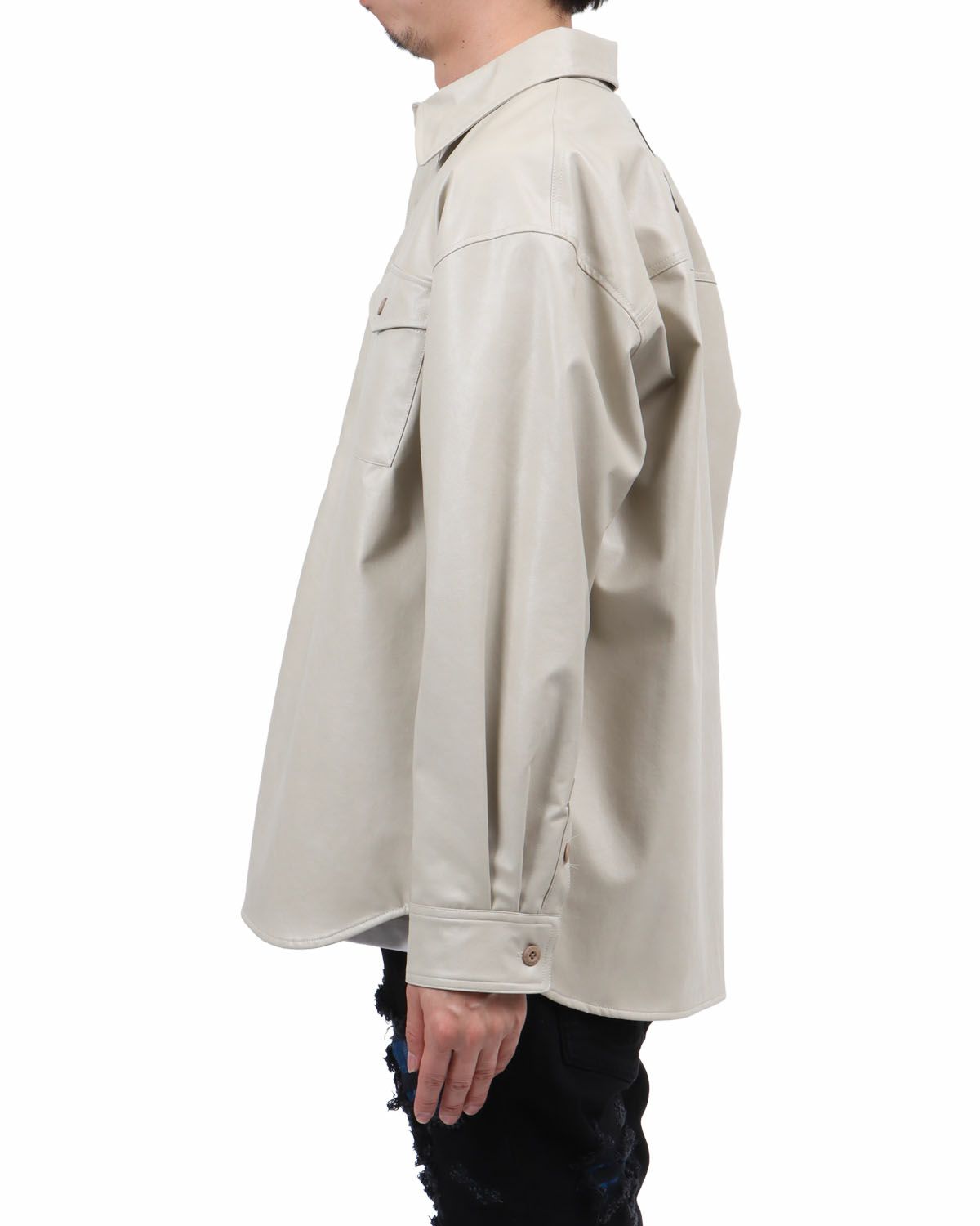 サンドベージュ：174cm62kg(Lサイズ着用)