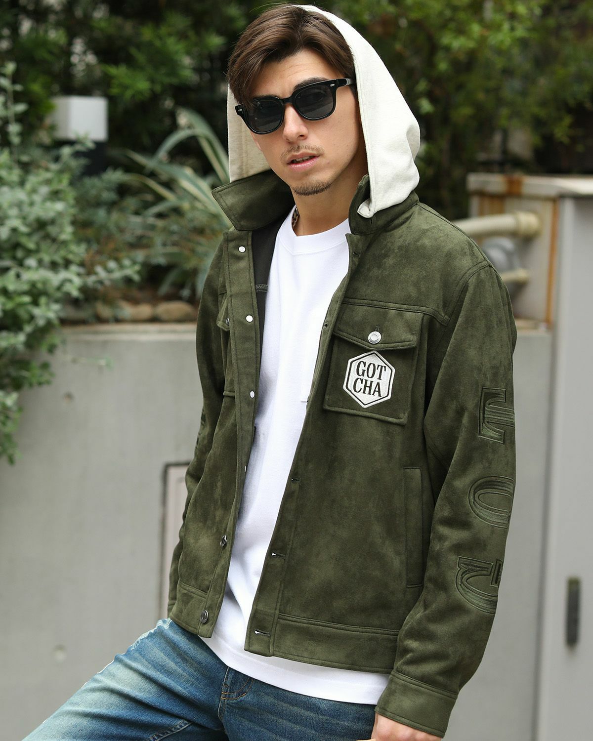 カーキ：180cm/70kg(Lサイズ着用)