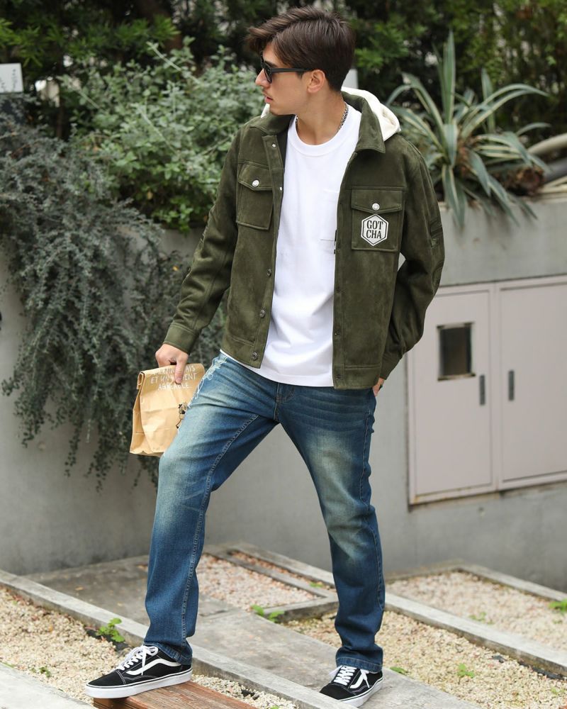 カーキ：180cm/70kg(Lサイズ着用)