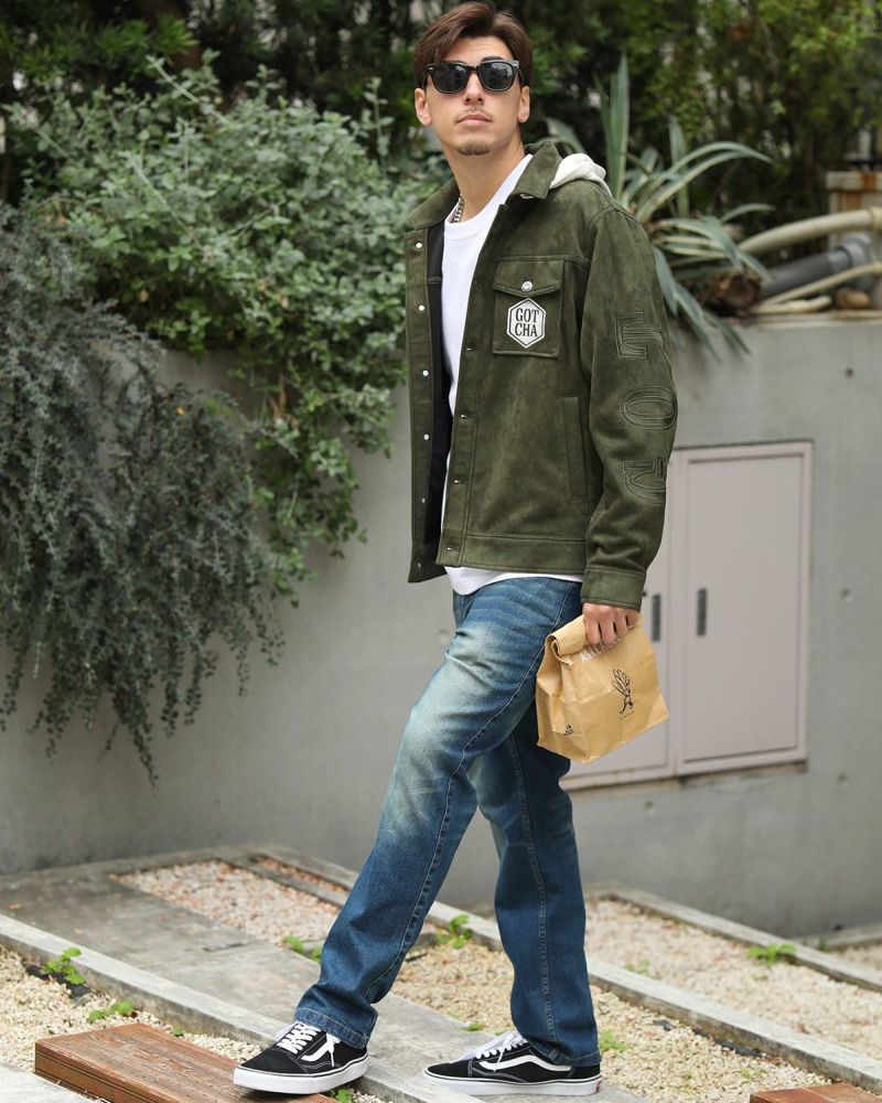 カーキ：180cm/70kg(Lサイズ着用)