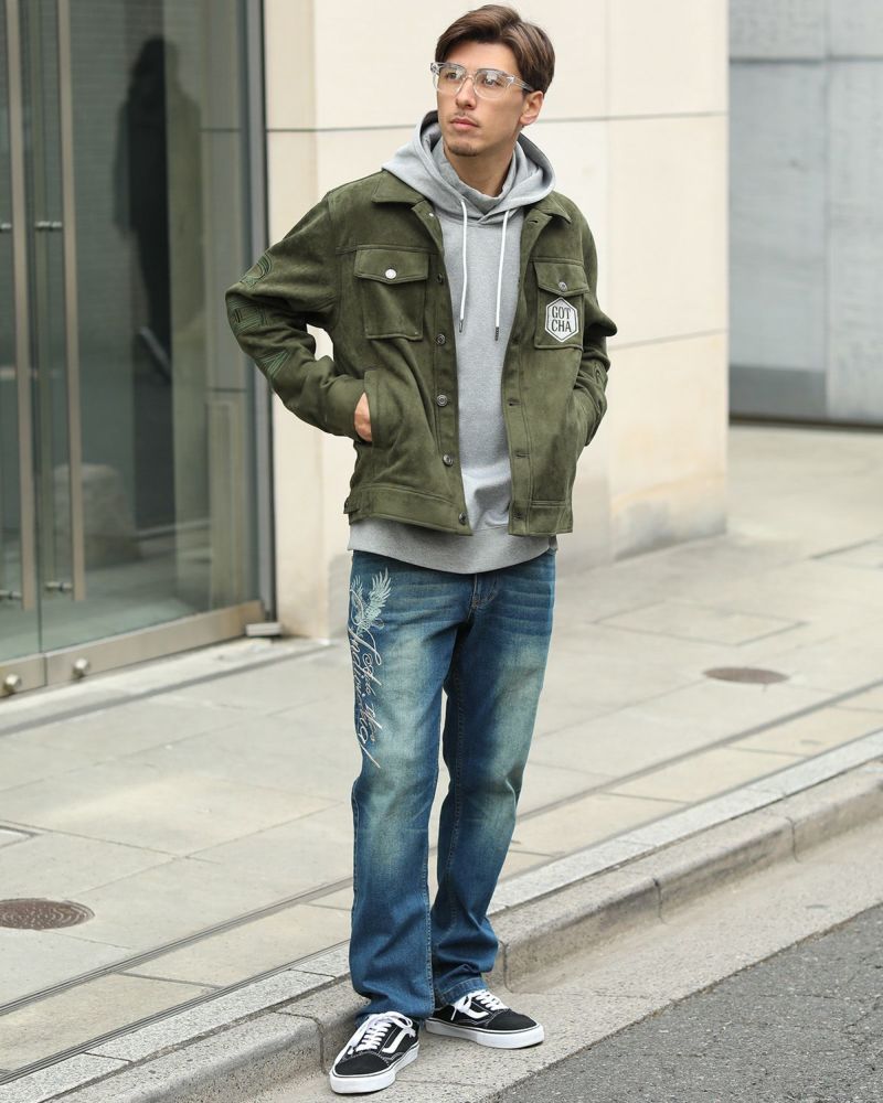 カーキ：180cm/70kg(Lサイズ着用)