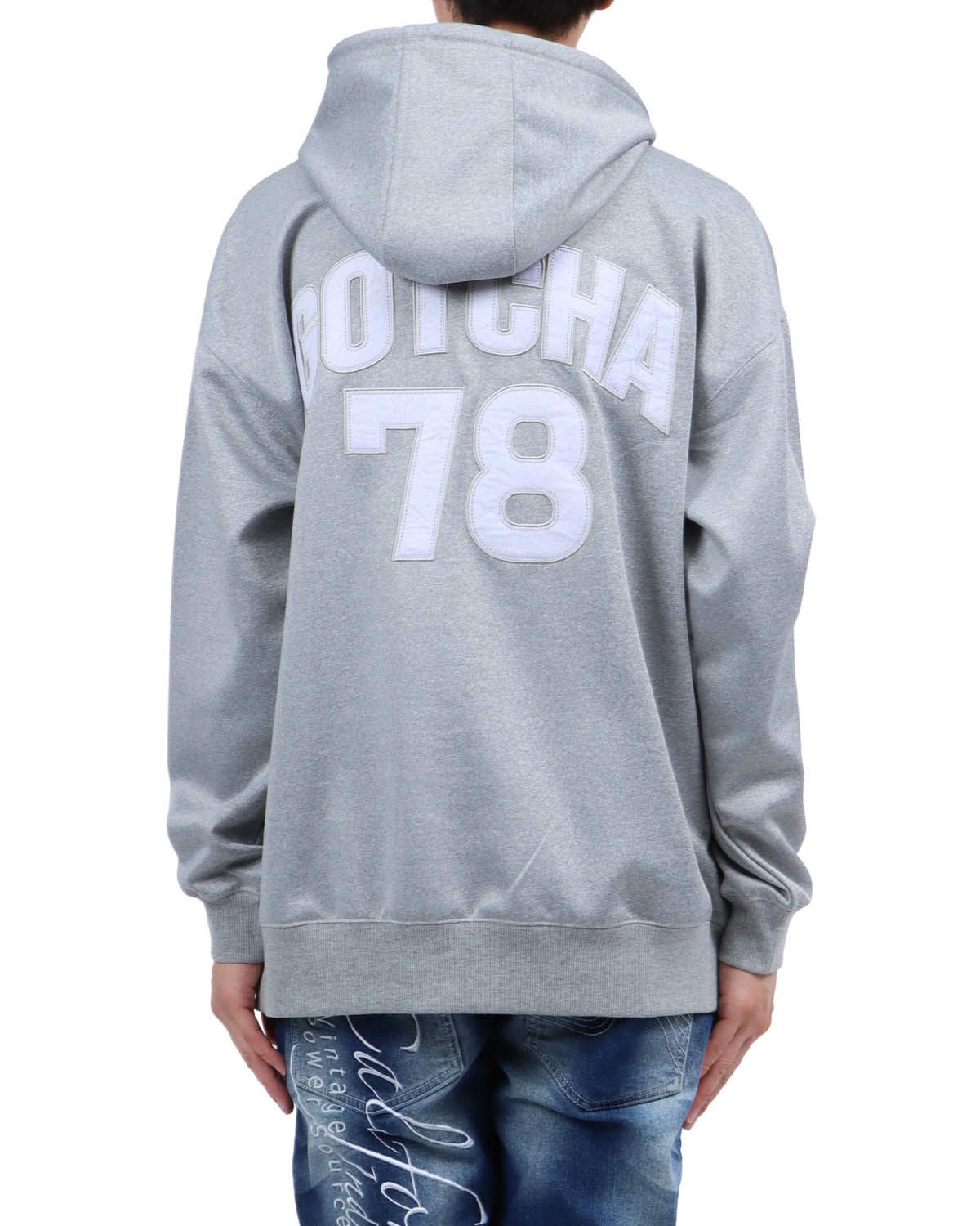 杢グレー：174cm62kg(Lサイズ着用)