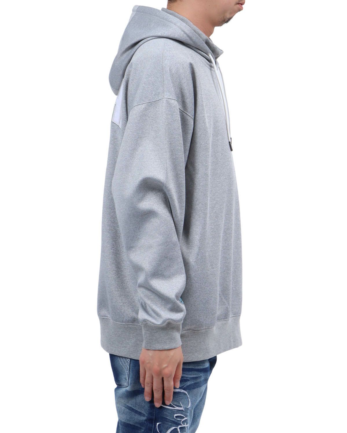 杢グレー：174cm62kg(Lサイズ着用)