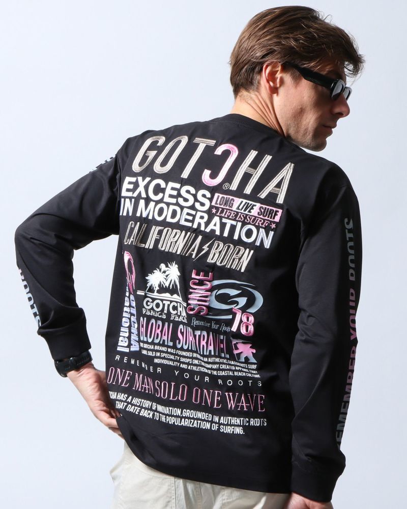 ブラック：183cm/70kg(Lサイズ着用)