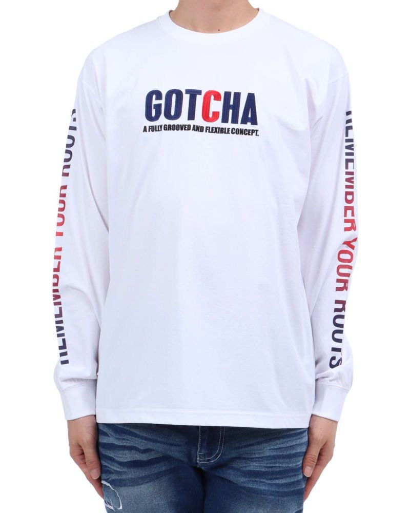 ホワイト：174cm62kg(Lサイズ着用)