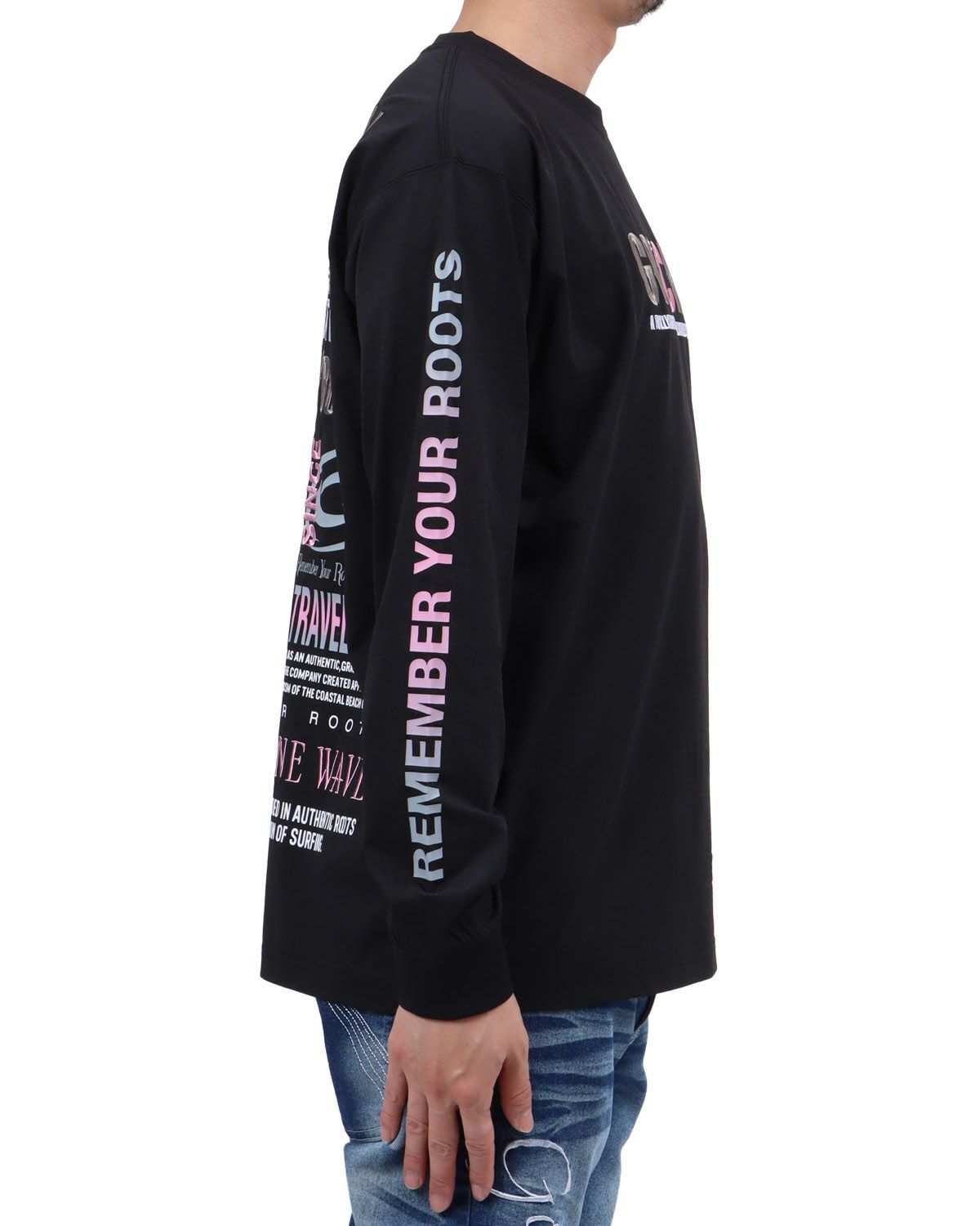 ブラック：174cm62kg(Lサイズ着用)