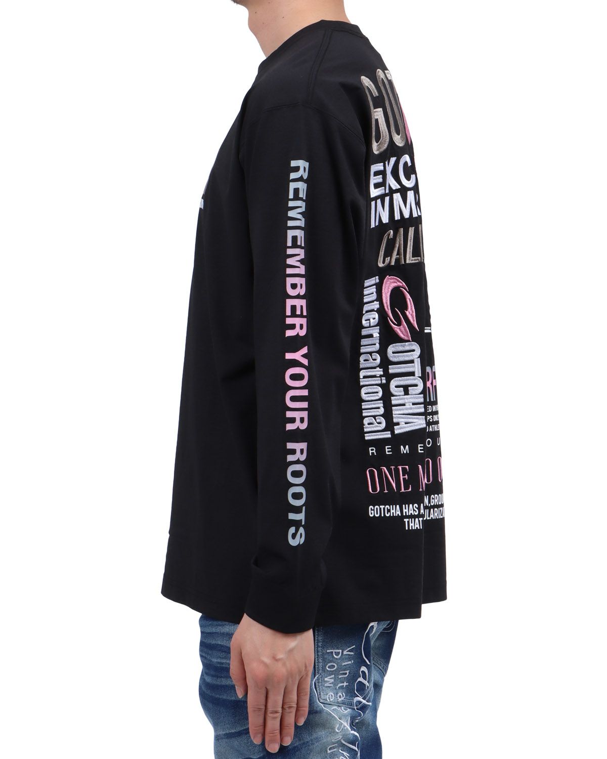 ブラック：174cm62kg(Lサイズ着用)