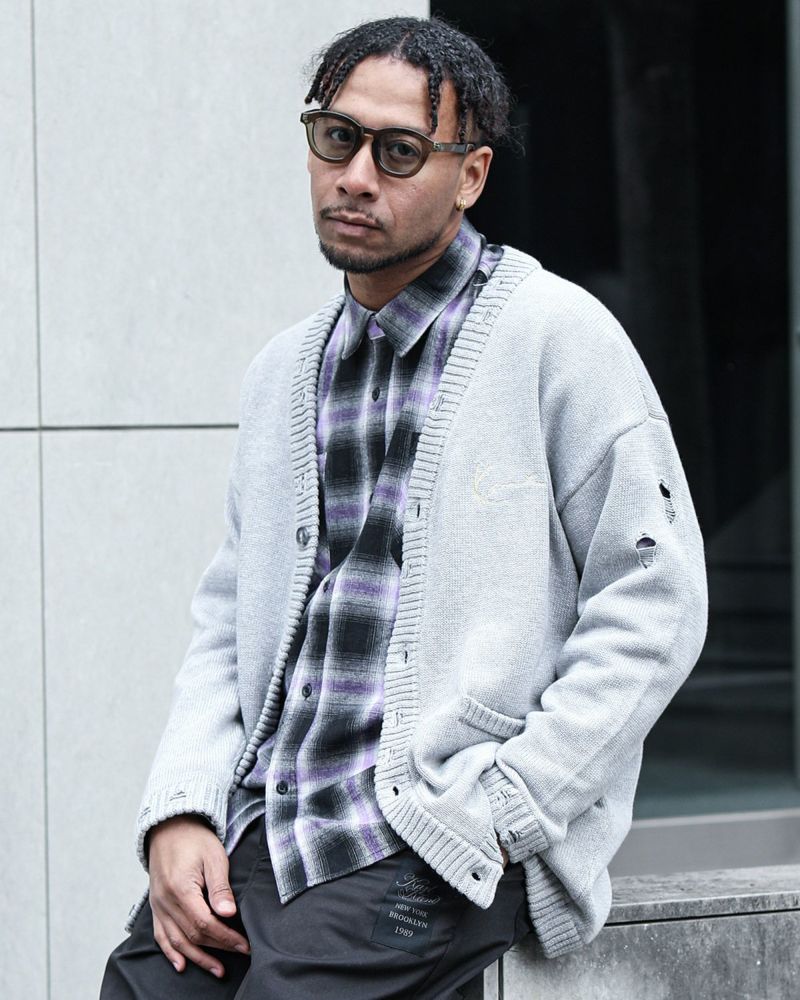 Karl Kani] ダメージ カーディガン | PEET ONLINE STORE