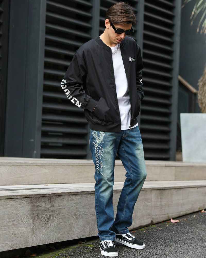 ブラック：180cm/70kg(Lサイズ着用)