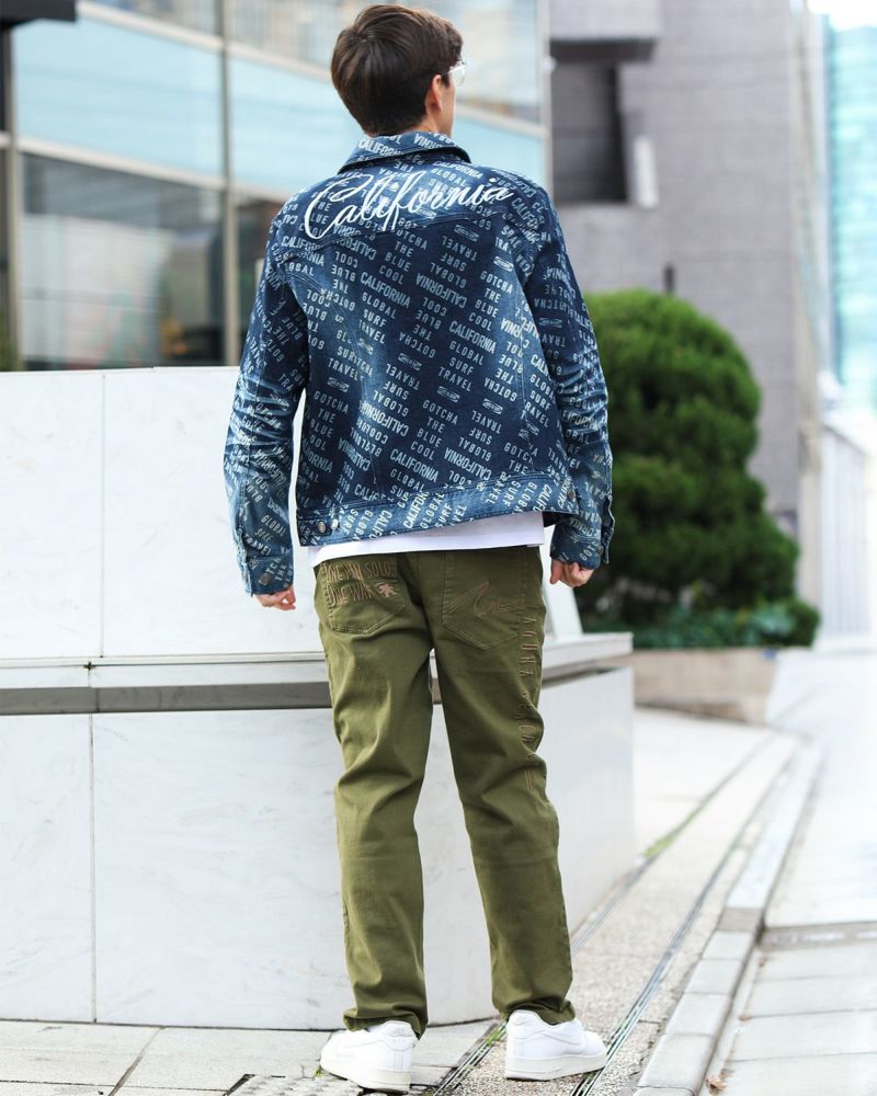 インディゴ：180cm/70kg(Lサイズ着用)