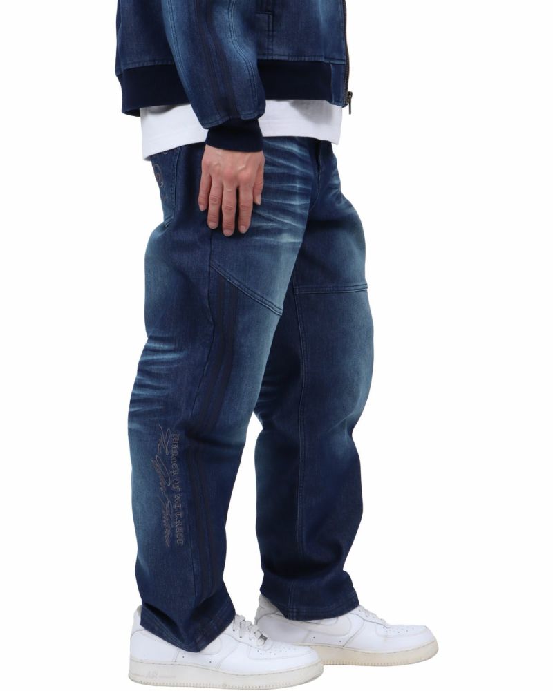 インディゴ：174cm62kg(Lサイズ着用)