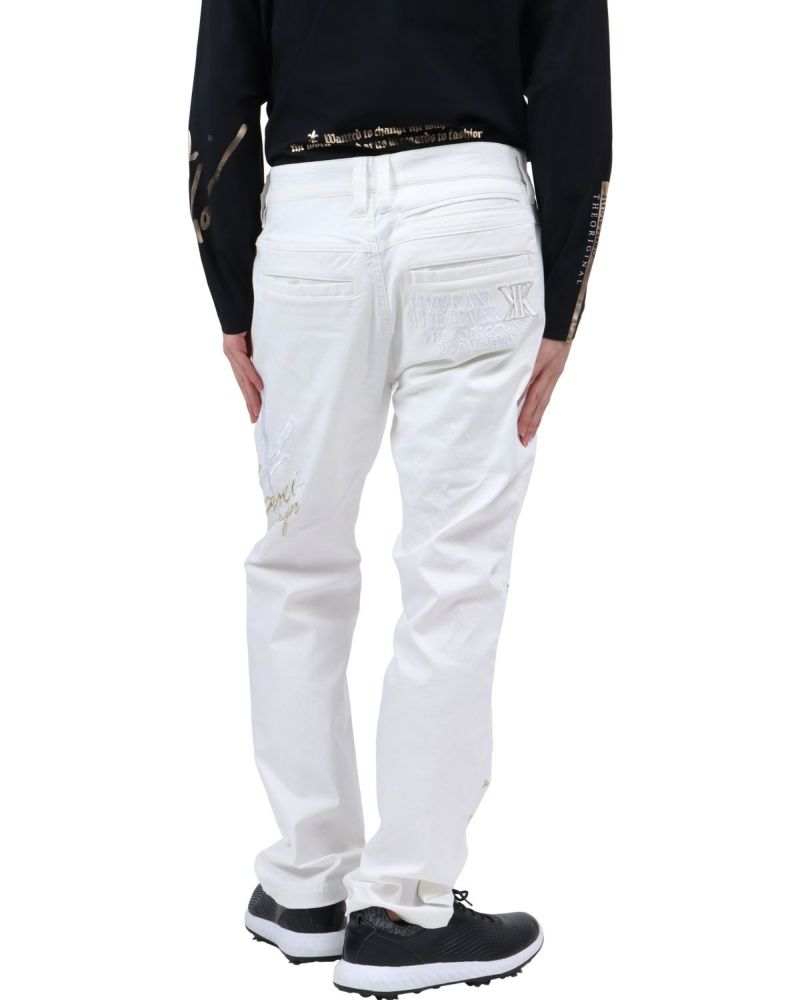 Karl Kani GOLF] UVカット ドライ ガムストレッチ ラメ刺繍 ベーシック