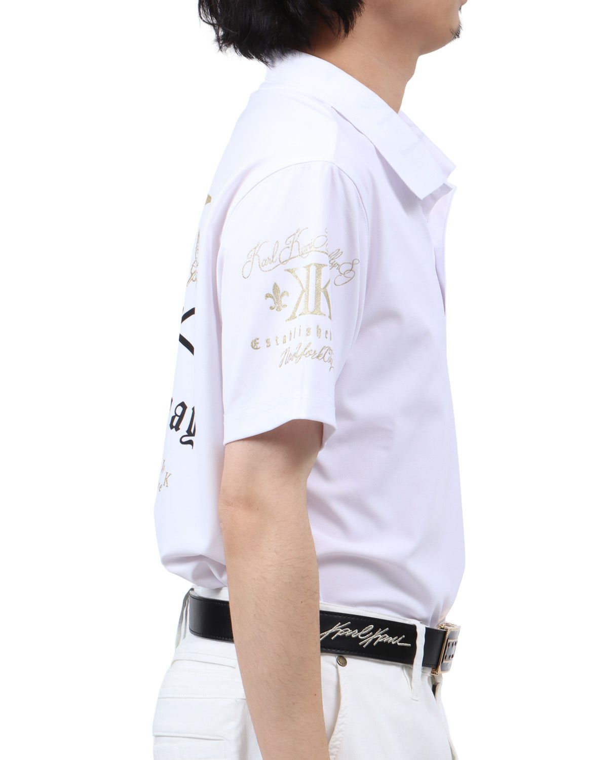 ホワイト：173cm63kg(Lサイズ着用)