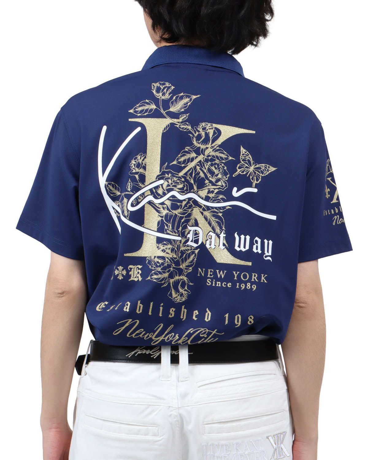 ネイビー：173cm63kg(Lサイズ着用)