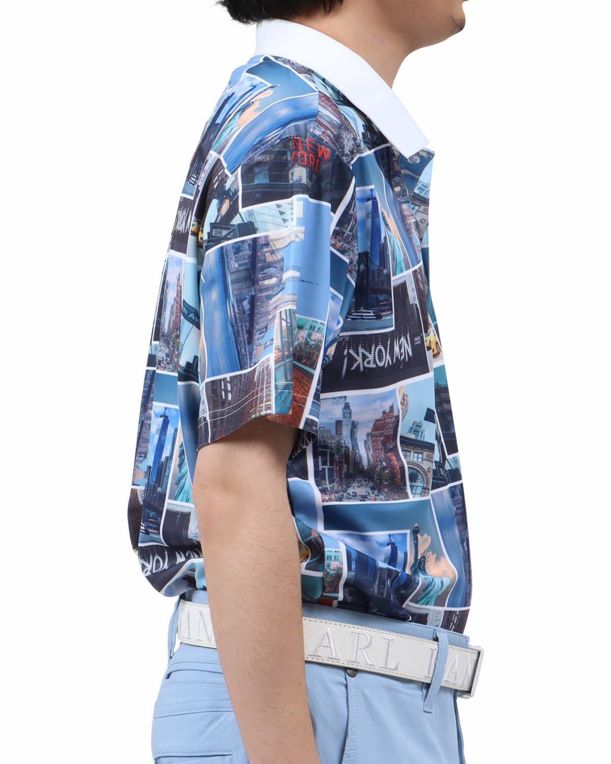 ホワイト：173cm63kg(Lサイズ着用)