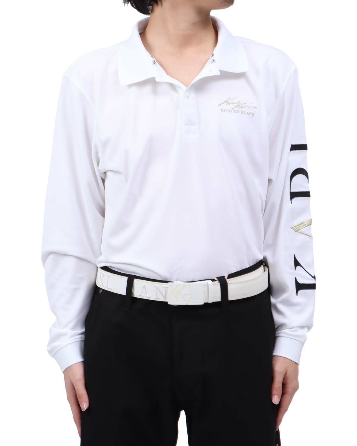 ホワイト：173cm63kg(Lサイズ着用)