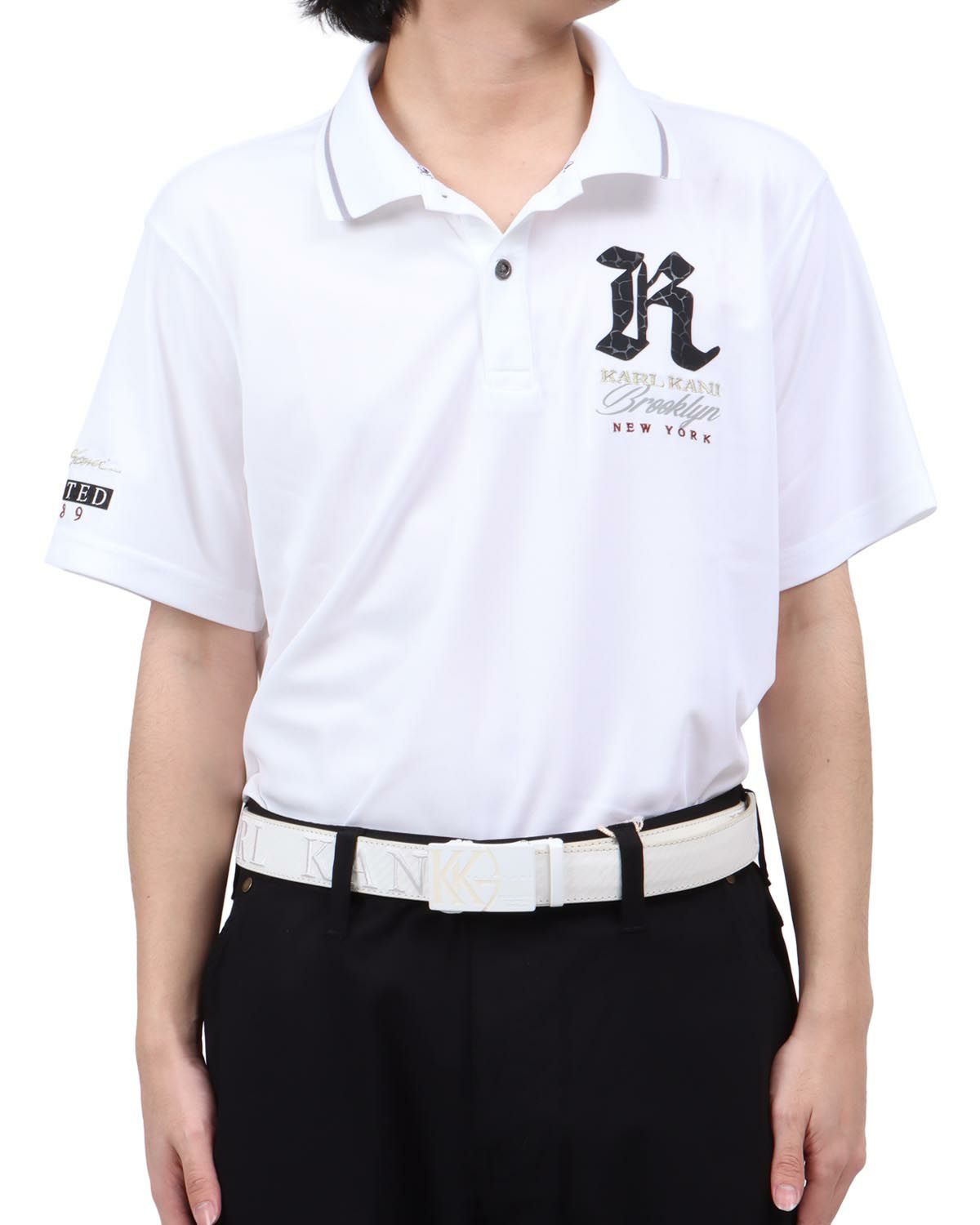 ホワイト：173cm63kg(Lサイズ着用)