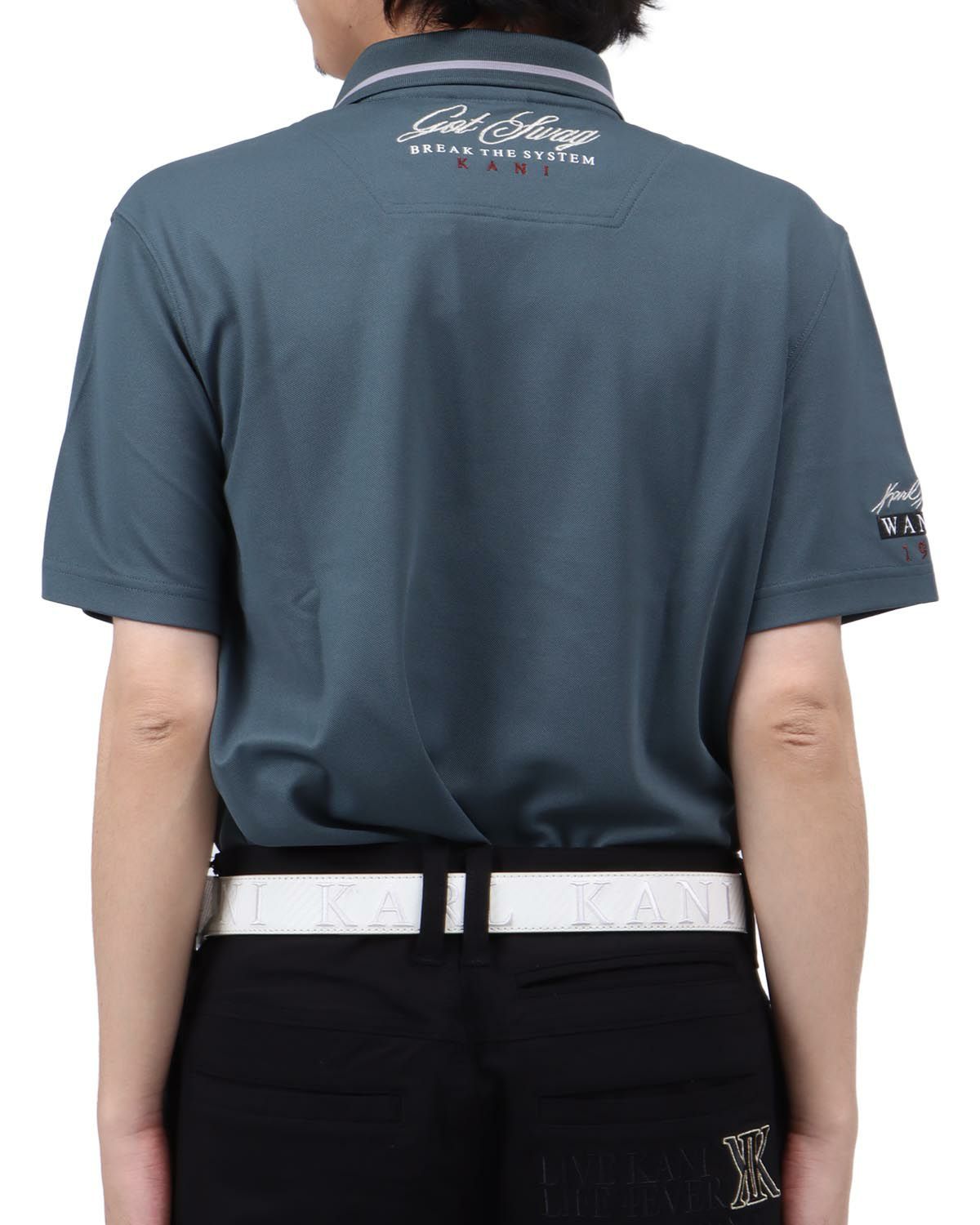 ダークグリーン：173cm63kg(Lサイズ着用)