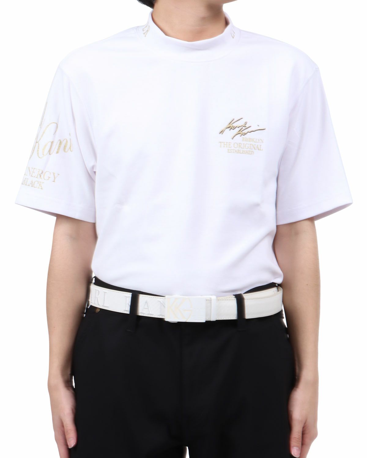 ホワイト：173cm63kg(Lサイズ着用)