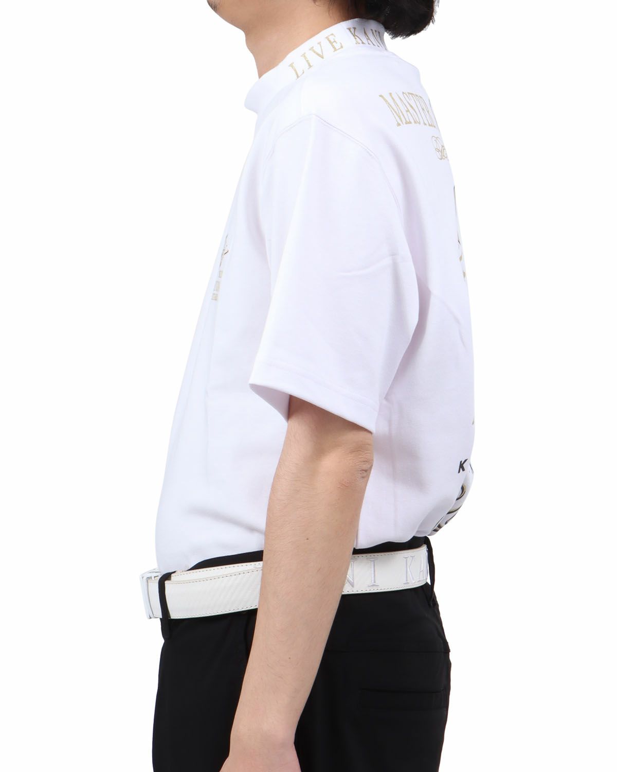 ホワイト：173cm63kg(Lサイズ着用)