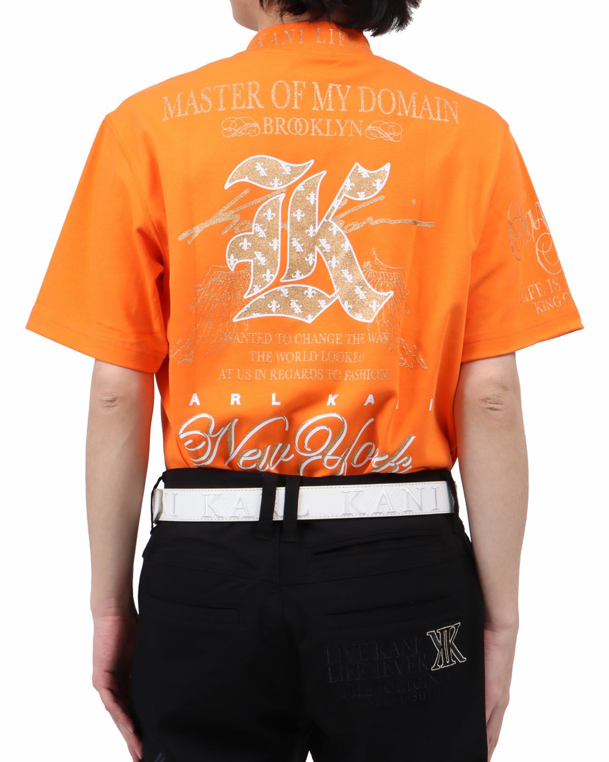 オレンジ：173cm63kg(Lサイズ着用)