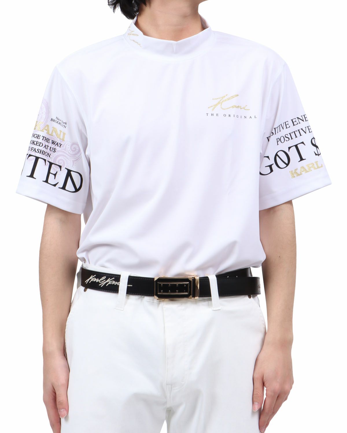 ホワイト：173cm63kg(Lサイズ着用)