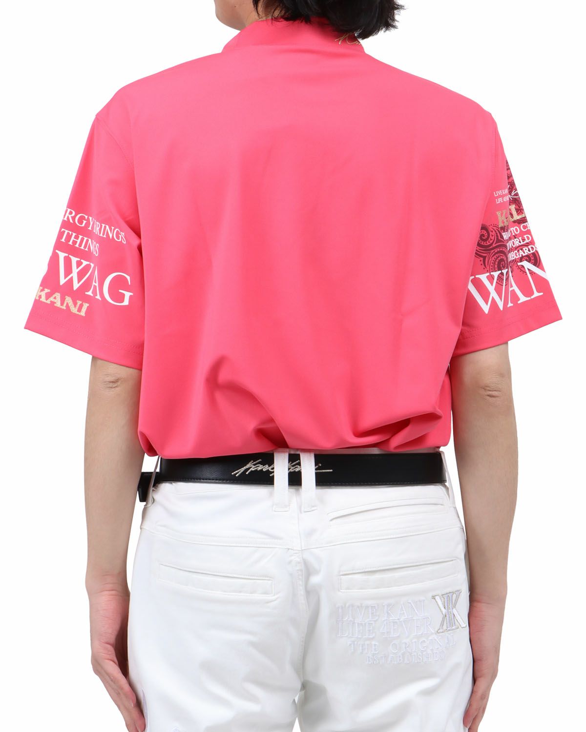 ピンク：173cm63kg(Lサイズ着用)