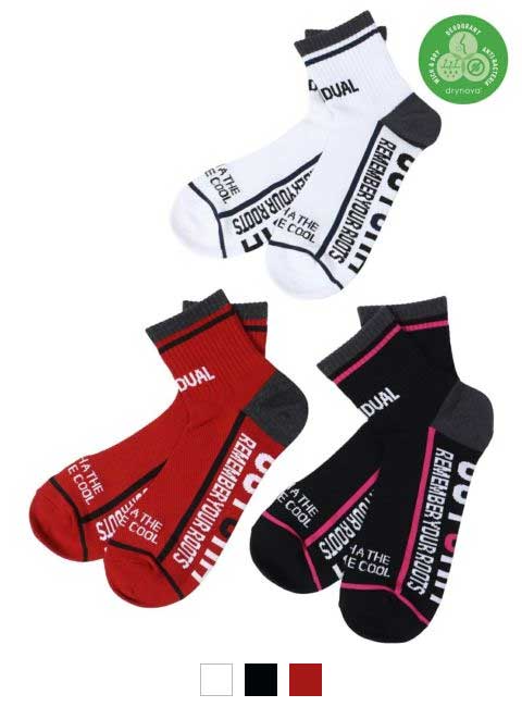 ミドル丈 ロゴライン ソックス