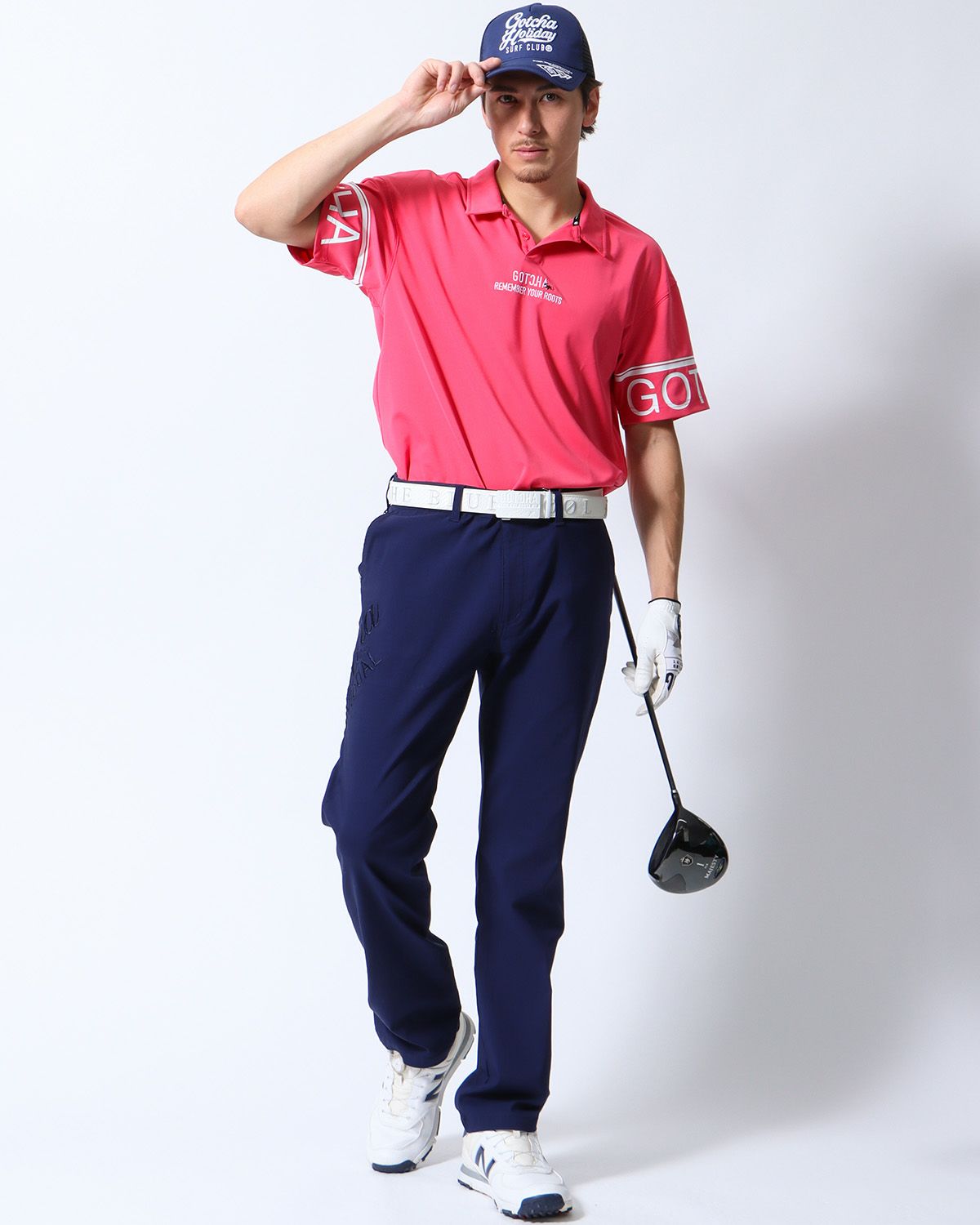 ネイビー：180cm/70kg(Lサイズ着用)