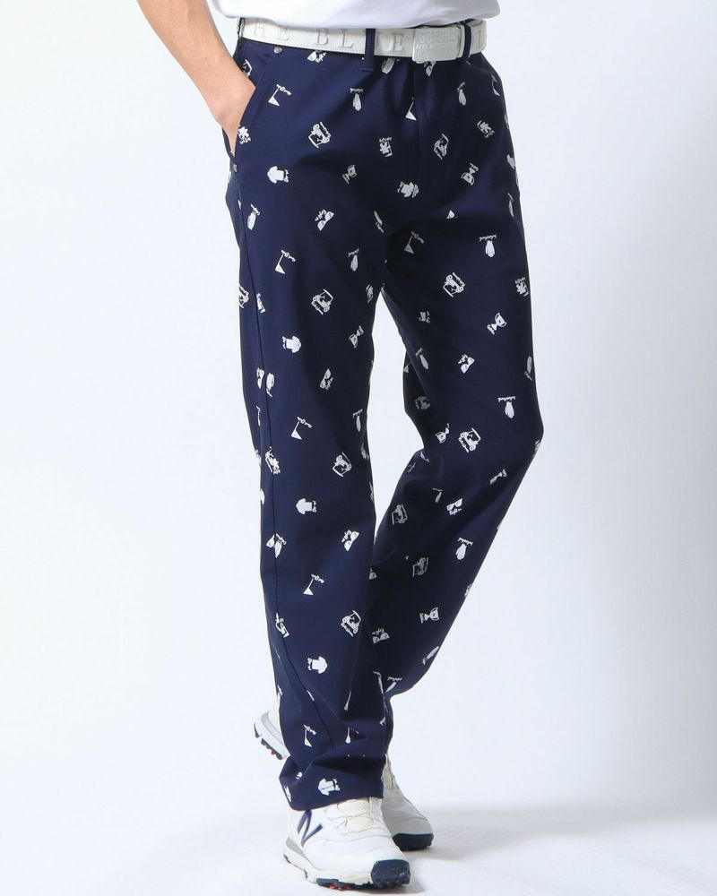 ドライ ガムストレッチ ミニマム 総柄 ロングパンツ
