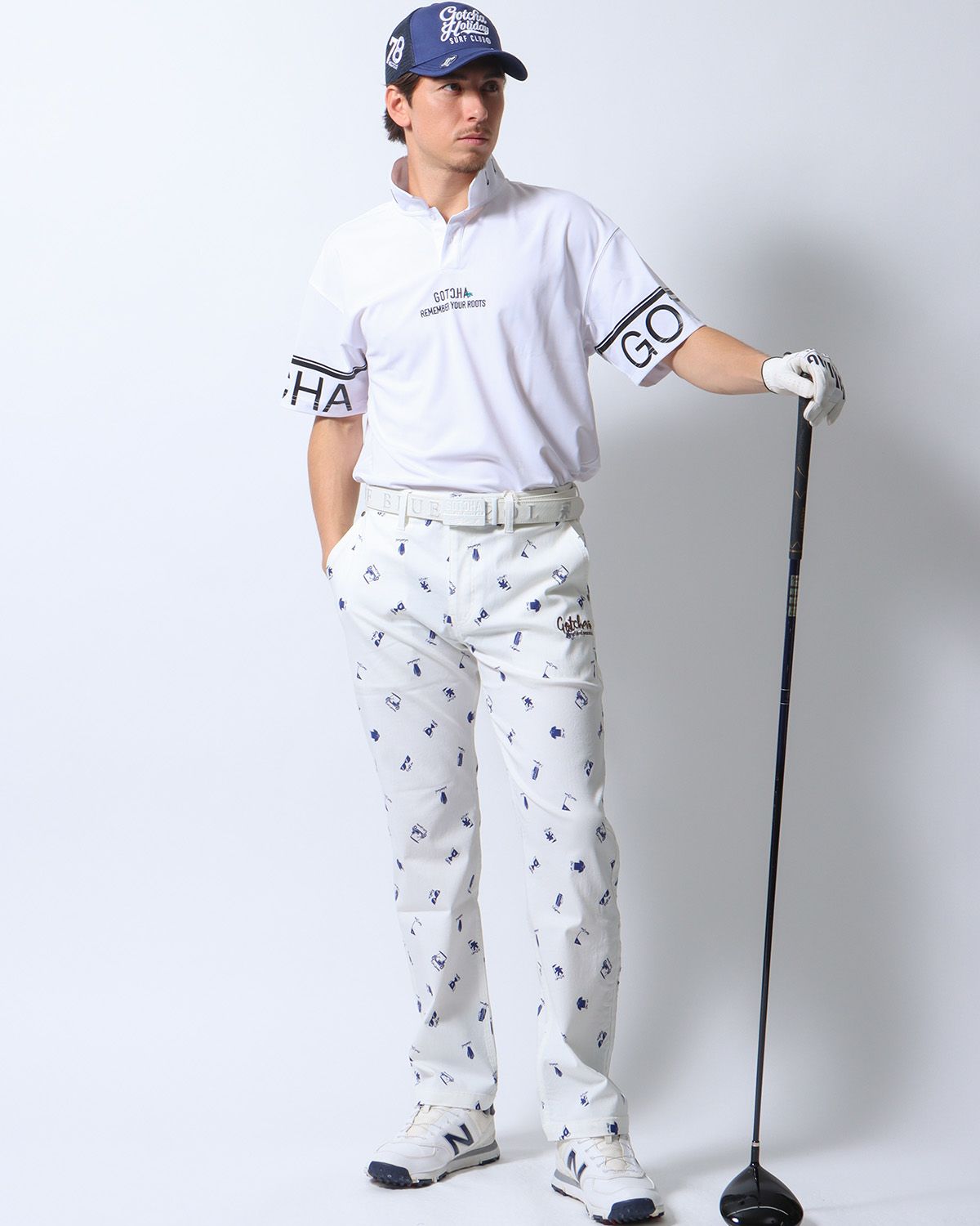 ホワイト：180cm/70kg(Lサイズ着用)