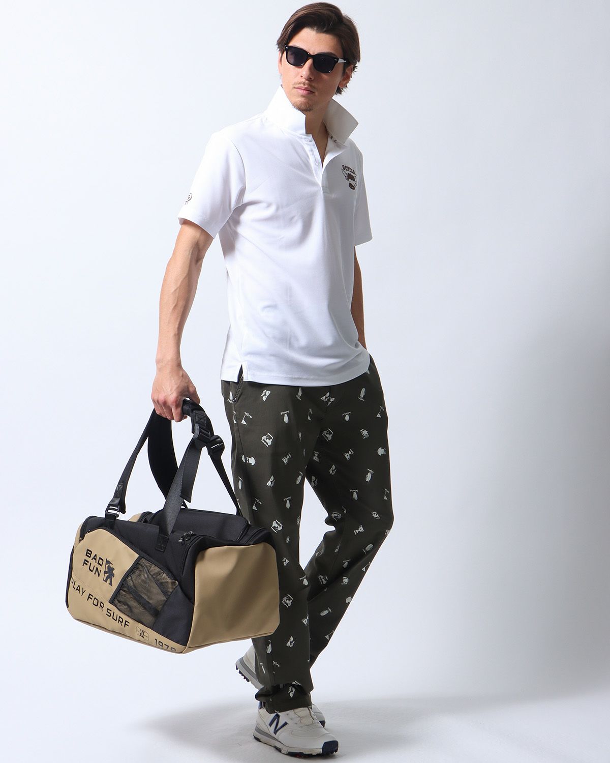 カーキ：180cm/70kg(Lサイズ着用)