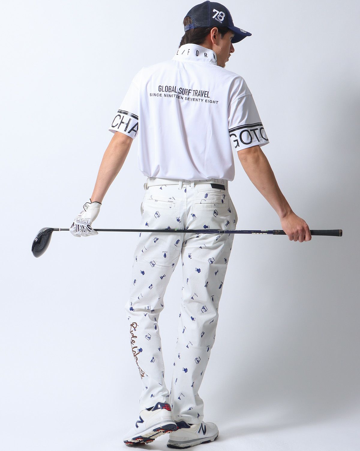 ホワイト：180cm/70kg(Lサイズ着用)