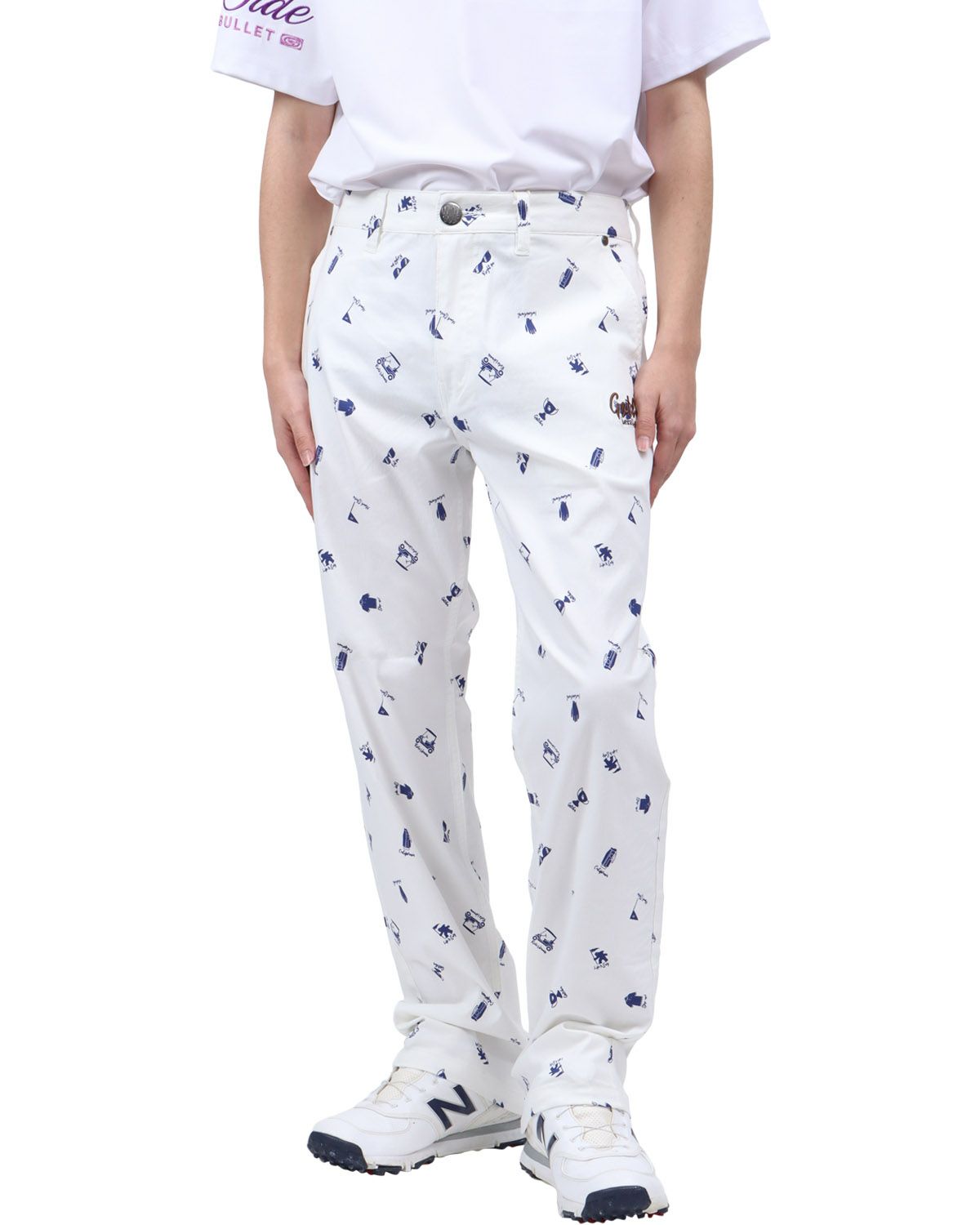 ホワイト：173cm63kg(Lサイズ着用)