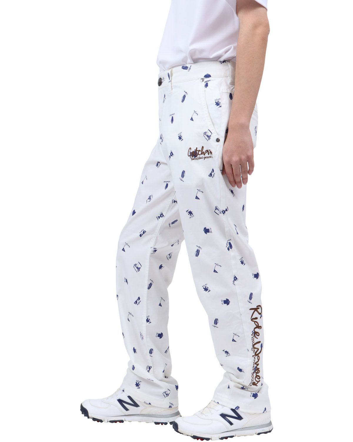 ホワイト：173cm63kg(Lサイズ着用)