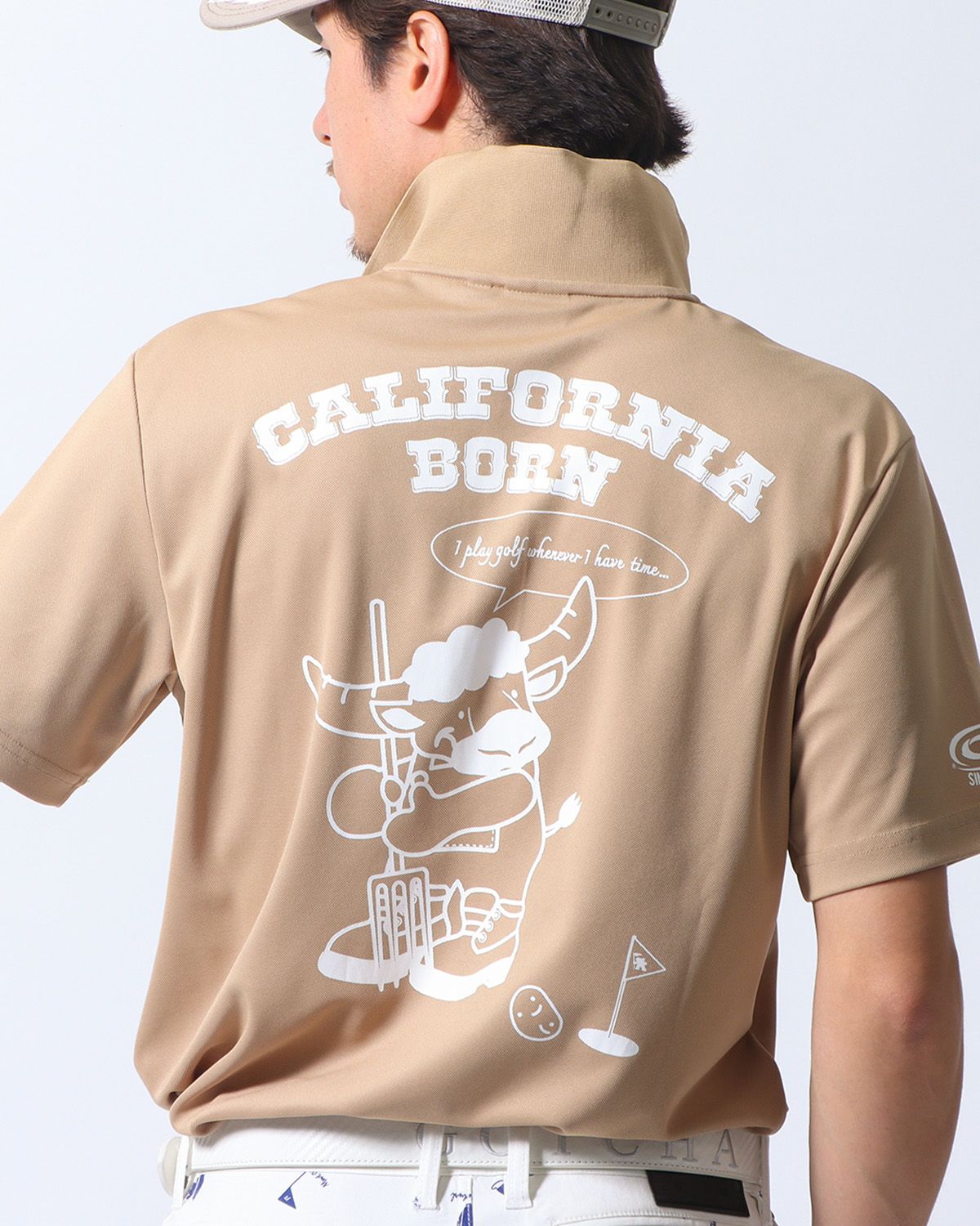 ベージュ：180cm/70kg(Lサイズ着用)