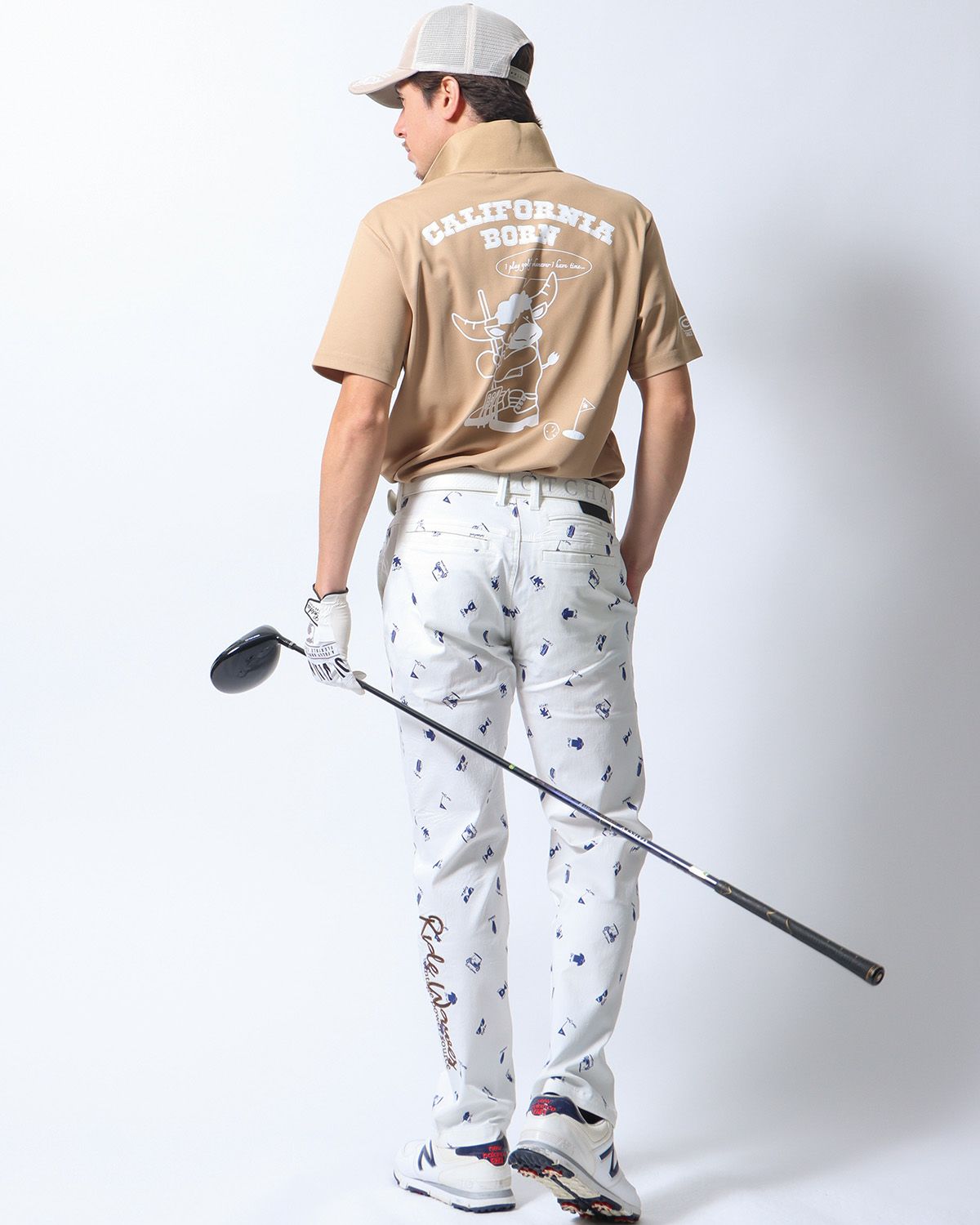 ベージュ：180cm/70kg(Lサイズ着用)