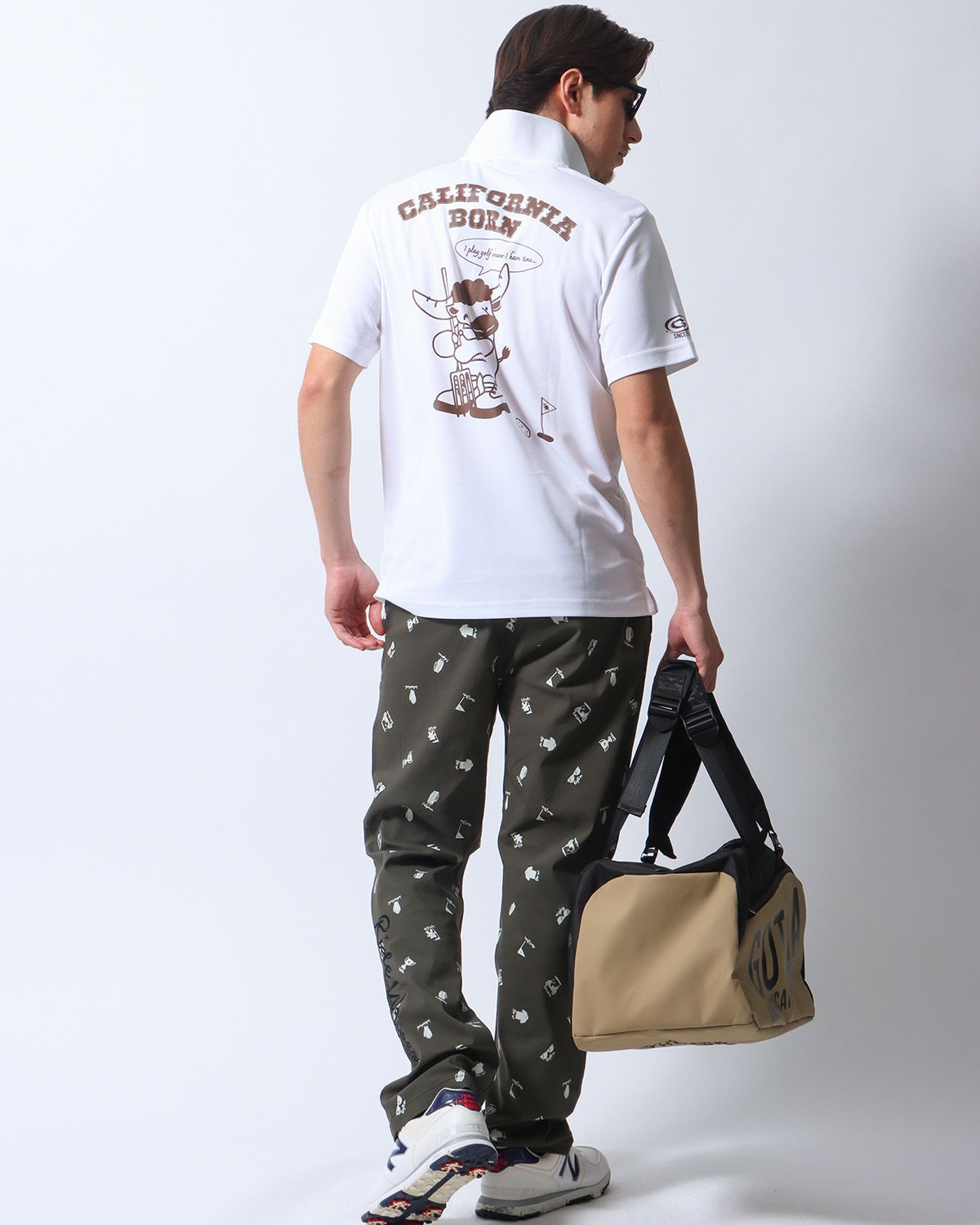 ホワイト：180cm/70kg(Lサイズ着用)